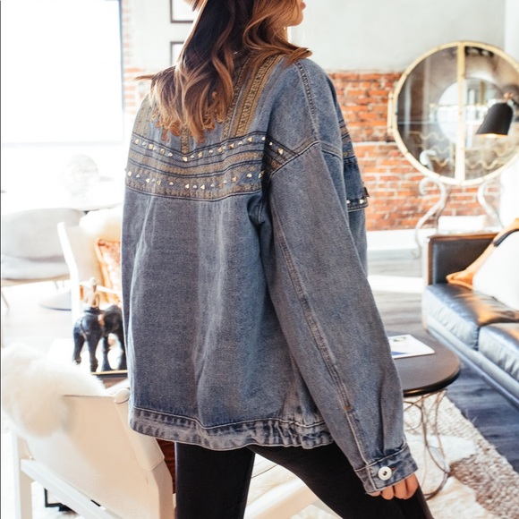 POL Embroidered and Embellished Denim Jacket - Picture 5 of 5